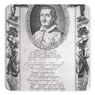 Hieronymus Frescobaldi, engraved by Christian Square Sticker
