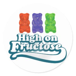 High on Fructose Classic Round Sticker