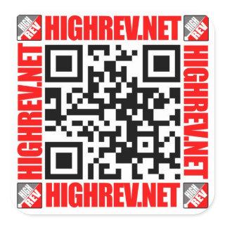 High Rev QR Code Sticker