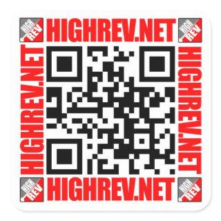 High Rev QR Code Sticker