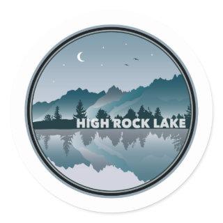 High Rock Lake North Carolina Reflection Classic Round Sticker