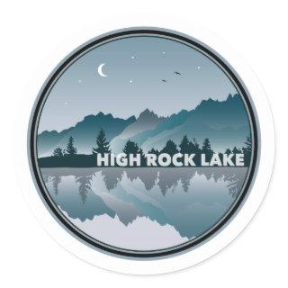 High Rock Lake North Carolina Reflection Classic Round Sticker