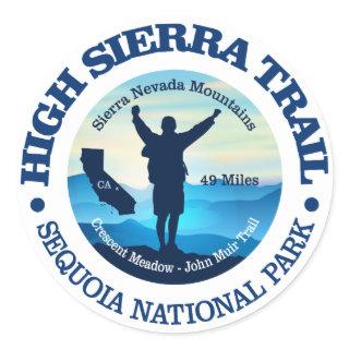 High Sierra Trail Classic Round Sticker