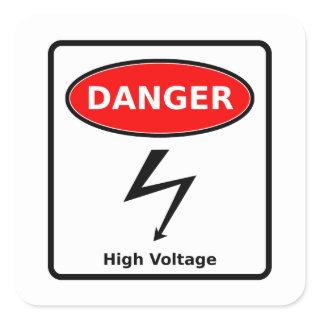 High Voltage Sticker