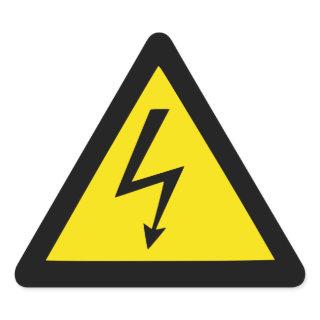 High Voltage Triangle Sticker