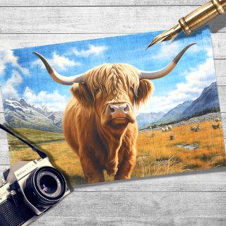 Highland Cow 1 Decoupage Paper