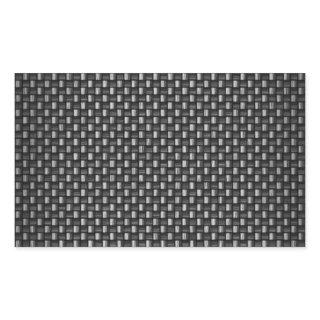 Highly Realistic Carbon Fiber Textured Rectangular Sticker