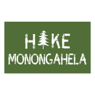 Hike Monongahela West Virginia Tree Rectangular Sticker