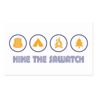 Hike The Sawatch Range Colorado Rectangular Sticker
