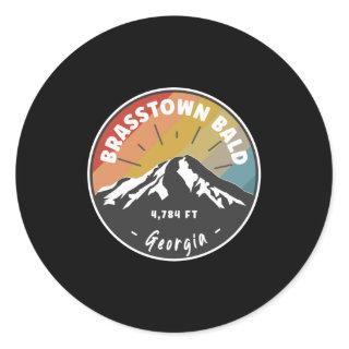 Hiking Brasstown Bald Georgia Classic Round Sticker