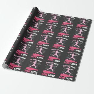 Hilarious Pilates Athlete Gift Wine Drinking Woman