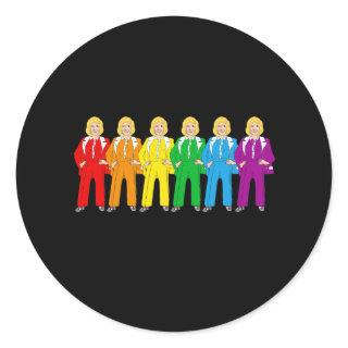 Hillary Pantsuit Pride - Classic Round Sticker