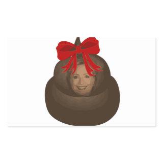 Hillary Poop Rectangular Sticker