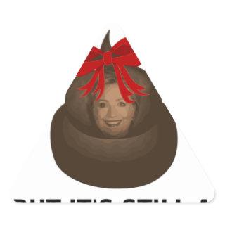 Hillary Poop Triangle Sticker