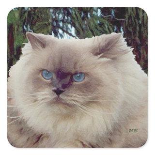 Himalayan Persian Cat Square Sticker