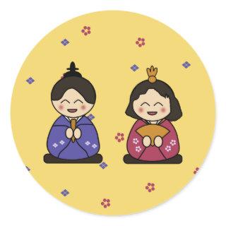 Hina Ningyo Classic Round Sticker