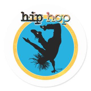 HIP HOP Break Dancer Classic Round Sticker