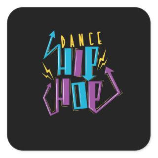 hip Hop Dance Square Sticker