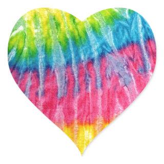 Hippie Boho Tie-Dye Heart Sticker