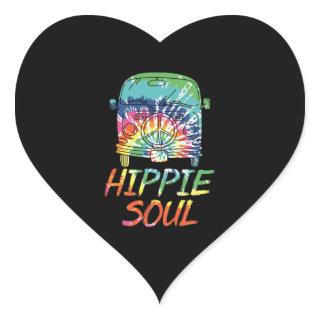 Hippie Soul Microbus Van Hippie Lifestyle Hippie Heart Sticker