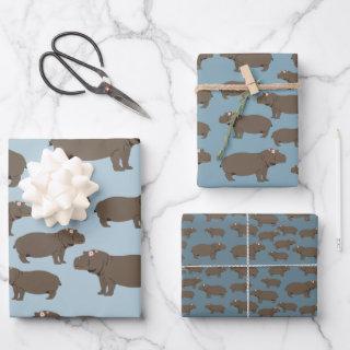 Hippopotamus Hippo Pattern  Sheets