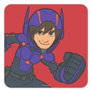 Hiro Hamada Purple Square Sticker