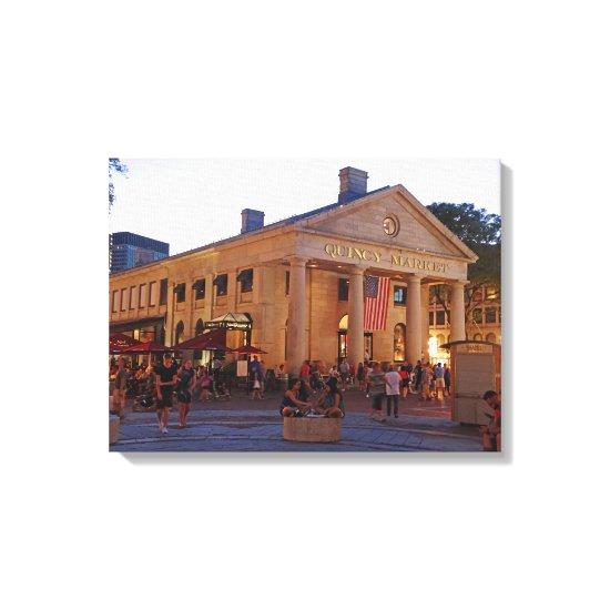 Historic Quincy Market Downtown Boston Canvas Print
