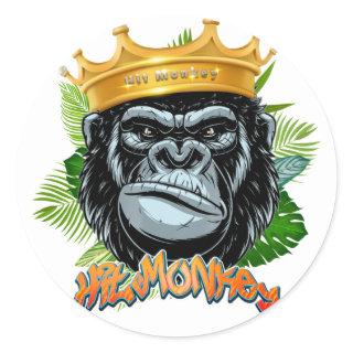 Hit monkey T-Shirt Classic Round Sticker