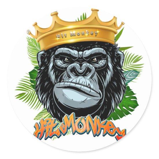 Hit monkey T-Shirt Classic Round Sticker