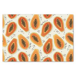 Hiya Papaya Pattern  Tissue Paper