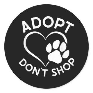 Ho-Bo Care Boxer Rescue - Adopt Don't Shop Classic Round Sticker