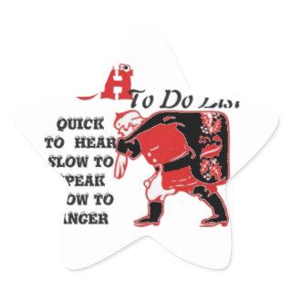 Ho Ho Ho! Special Santa To Do List Art Print Star Sticker
