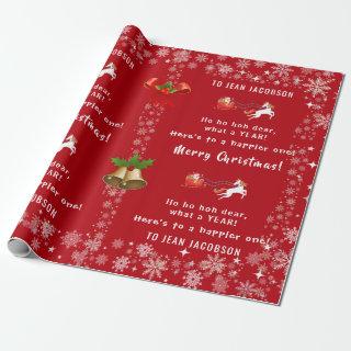 Ho Ho Hoh Dear Funny Santa Unicorn Personalized