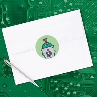 Hobby Robots AI Classic Round Sticker
