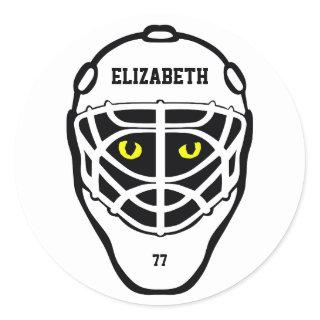 Hockey Cat Eyes Helmet Sticker