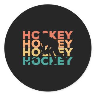 Hockey For Hockey Players Classic Round Sticker