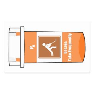 Hockey Is My Drug Rectangular Sticker