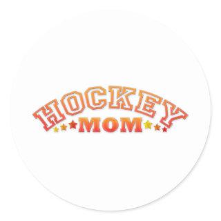 Hockey Mom Classic Round Sticker