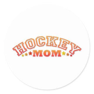 Hockey Mom Classic Round Sticker