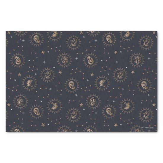 Hogwarts House Crests Constellation Pattern Tissue Paper