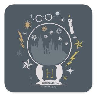 HOGWARTS™ Snow Globe Graphic Square Sticker