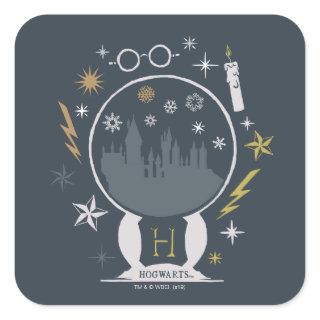 HOGWARTS™ Snow Globe Graphic Square Sticker