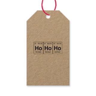 HoHoHo Holmium Element Periodic Table Word Science Gift Tags
