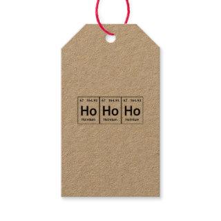 HoHoHo Holmium Element Periodic Table Word Science Gift Tags