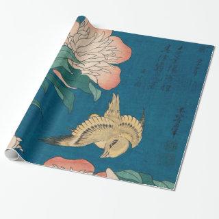 Hokusai Peonies and Canary Vintage GalleryHD