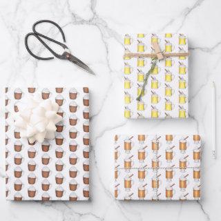 Holiday Cheer Hot Winter Eggnog Cocoa Rum Drinks  Sheets