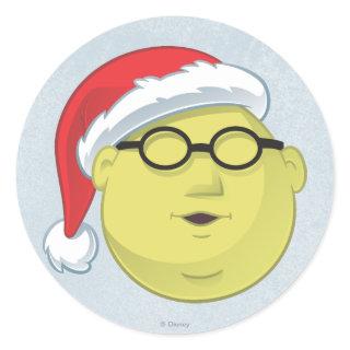 Holiday Dr. Bunsen Honeydew Face Classic Round Sticker