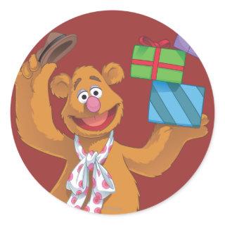 Holiday Fozzie the Bear 2 Classic Round Sticker