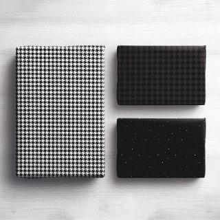 Holiday houndstooth classic black and white  sheets