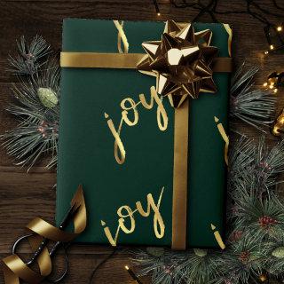Holiday Joy | Classic Gold Marker Script on Green